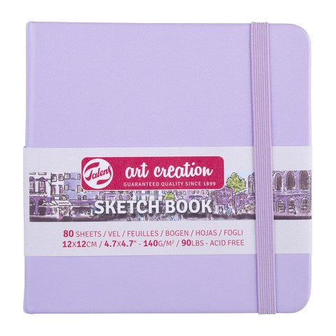 Art Creation Sketchbook 140g Pastel Violet Cover 4.72"x4.72"