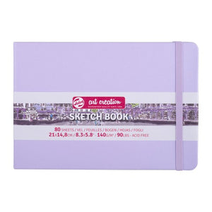 Art Creation Sketchbook 140g Pastel Violet Cover 8.27"X5.83"