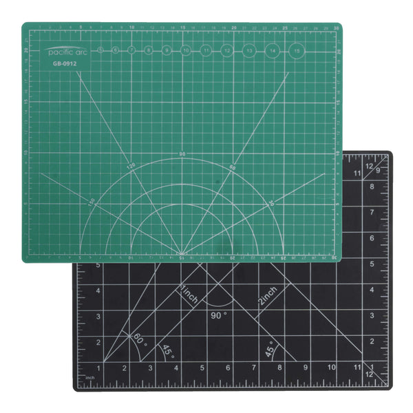 Pacific Arc Reversible Black and Green Self-Healing Cutting Mats
