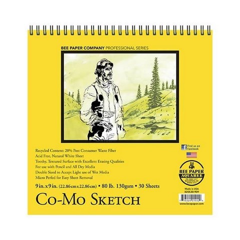 Bee Paper Company Co-Mo Heavyweight Sketch & Draw Pads