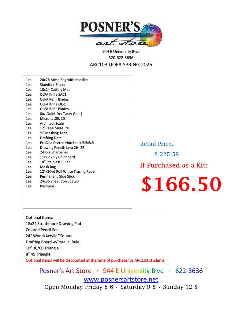 ARC103 Kit Spring 2026
