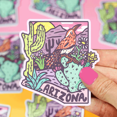 Sticker Arizona Cactus Wren