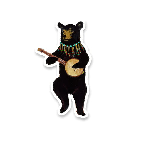 Sticker Banjo Bear