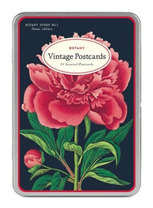 Postcards in Tin Vintage Inspired Botany