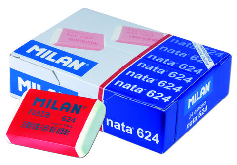 Nata White Plastic Eraser 624