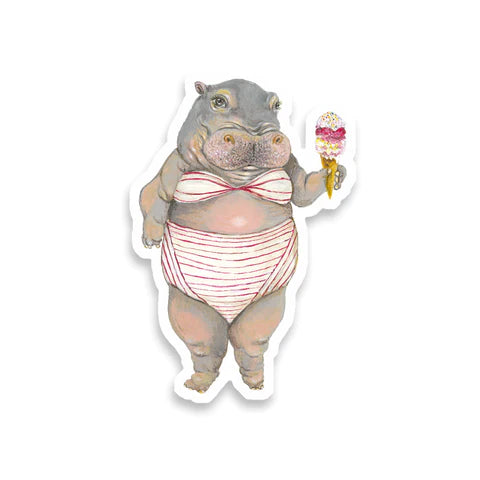 Sticker Delores the Hippo