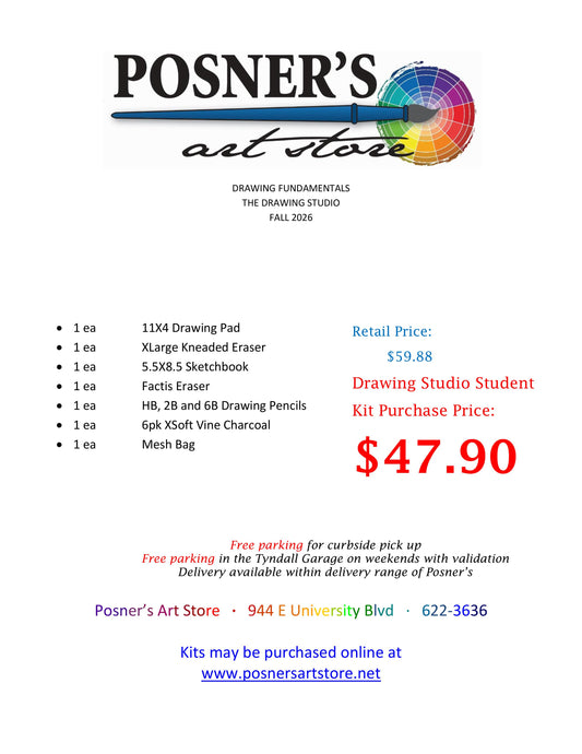 Drawing Fundamentals at The Drawing Studio Fall 2025