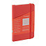 Ecoqua Plus Stitch-Bound Notebook 3.5”x5.5” Dotted Red