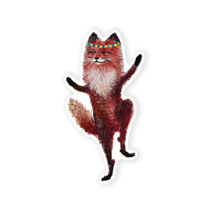 Sticker Dancing Fox
