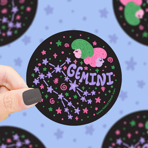 Sticker Zodiac Gemini Holographic