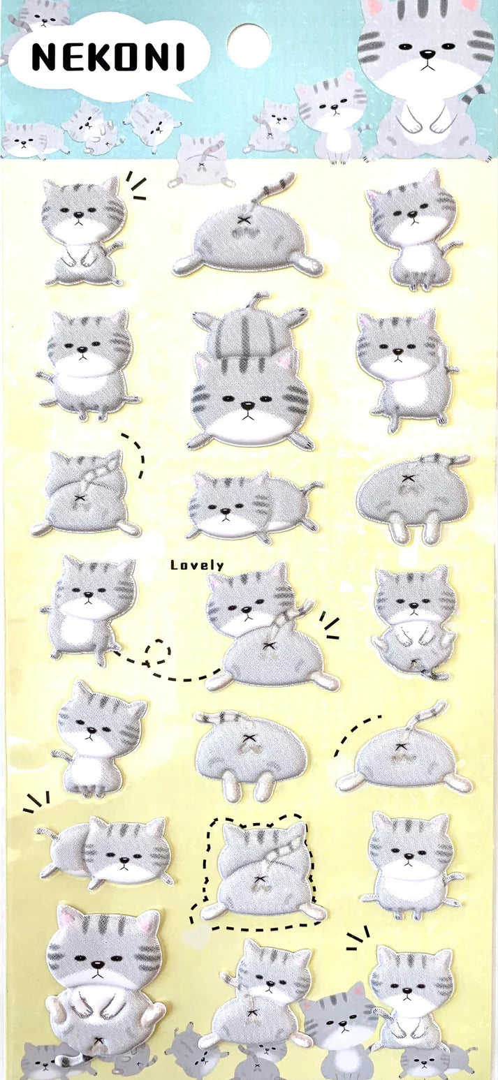 Cute Stickers Puffy Cat