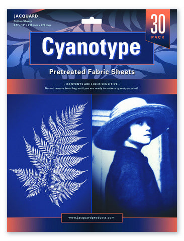 Jacquard Cyanotype Fabric Sheet Packs