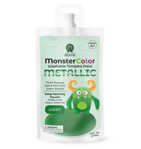 Abroli Monster Washable Tempera Paint Pouches