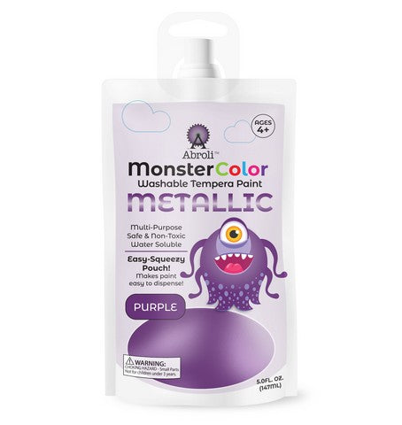 Abroli Monster Washable Tempera Paint Pouches