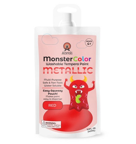 Abroli Monster Washable Tempera Paint Pouches