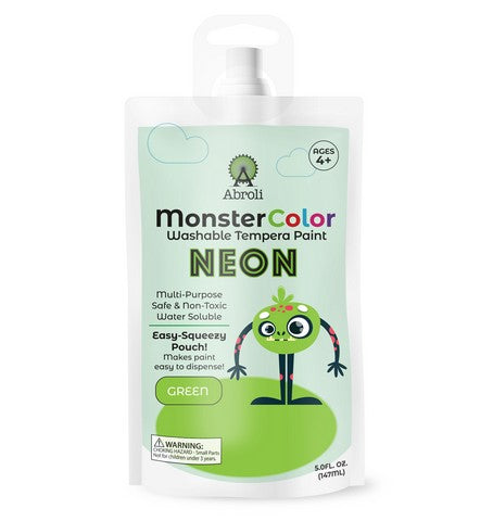 Abroli Monster Washable Tempera Paint Pouches
