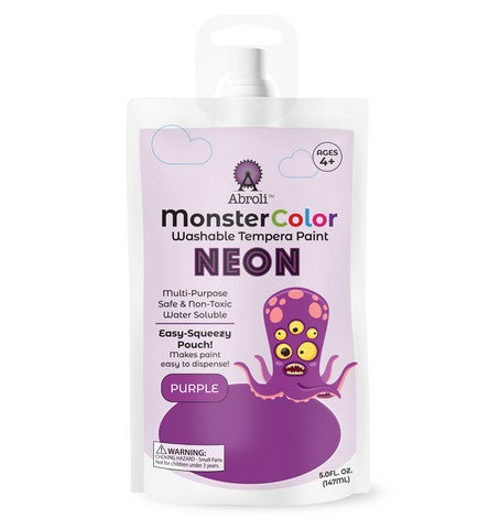 Abroli Monster Washable Tempera Paint Pouches