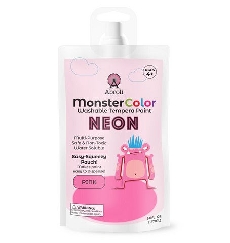 Abroli Monster Washable Tempera Paint Pouches