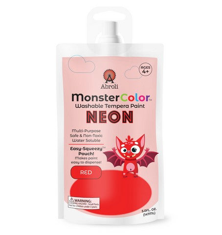 Abroli Monster Washable Tempera Paint Pouches