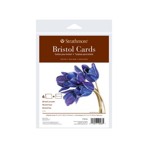 Bristol Cards Smooth Surface 6pk 5x6.875