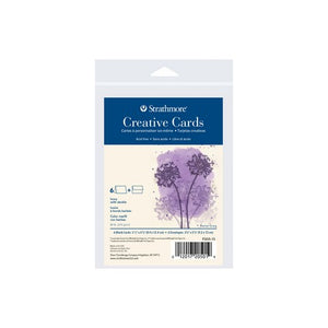 Creative Cards Ivory/Deckle 6pk 3.5x4.875