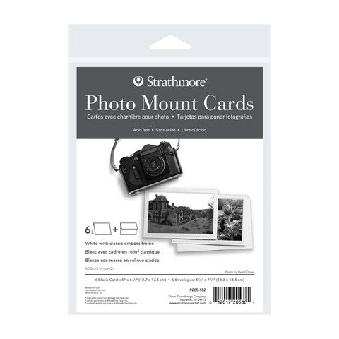 Creative Cards Photo Mount White Classic 6pk 5x6.875