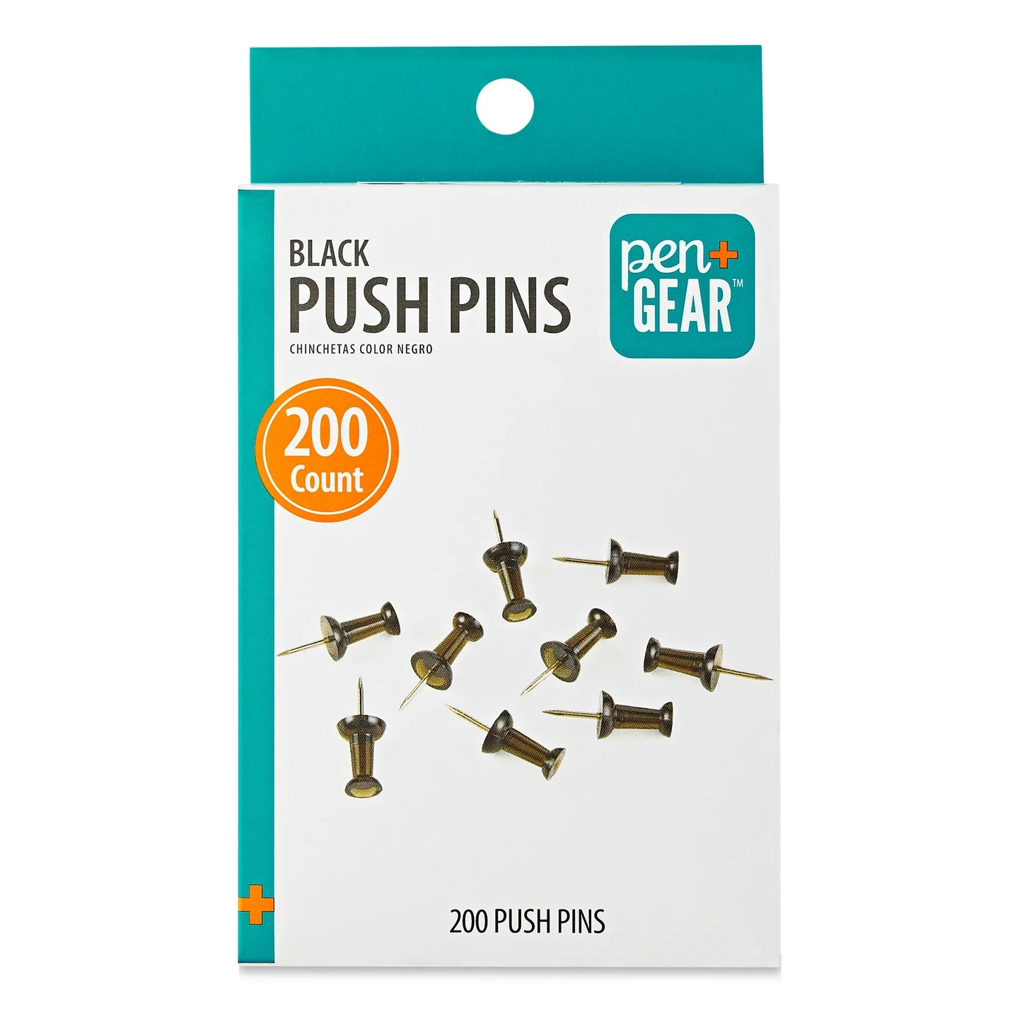 Pen and Gear Black Push Pins