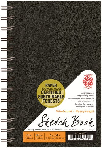 Pentalic Hard Cover Wire Bound Sketchbooks