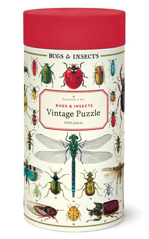 1000 Piece Puzzle  Vintage Inspired Bugs and Insects