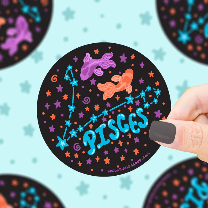 Sticker Zodiac Pisces Holographic