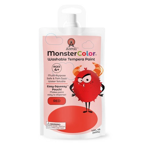 Abroli Monster Washable Tempera Paint Pouches