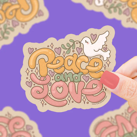 Sticker Peace and Love