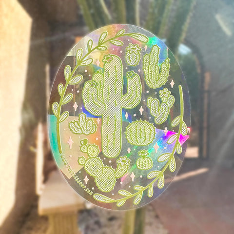 Sticker Suncatcher Cactus