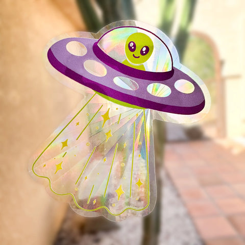 Sticker Suncatcher UFO