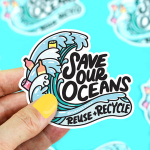 Sticker Save Our Oceans