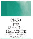 Watercolor Pan Malachite 50