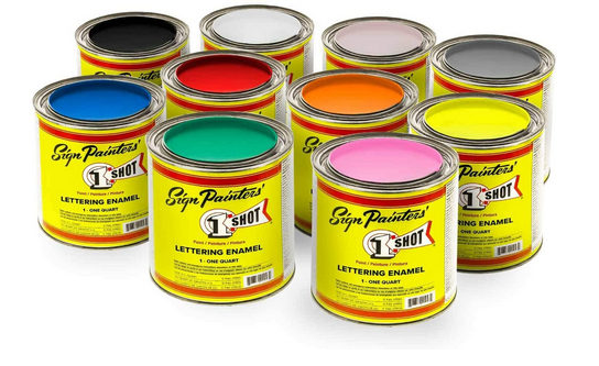 One Shot Sign Painters' Lettering Enamel