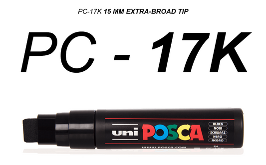 Posca PC-17K Extra Broad Rectangular Chisel Paint Markers