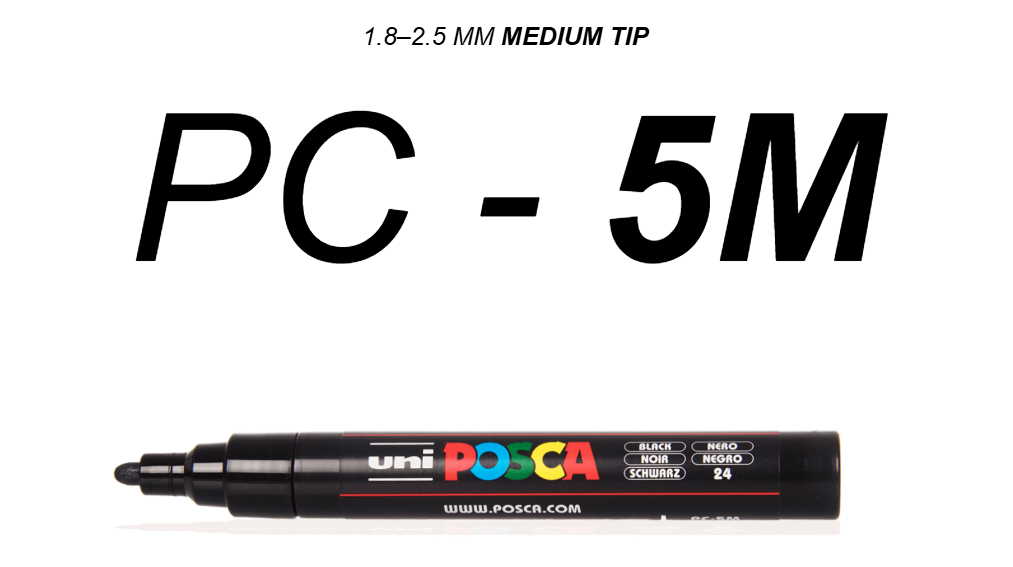 Posca PC-5M Medium Bullet Paint Markers