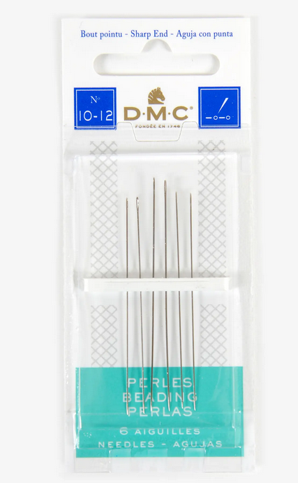 DMC 6 Pack Size 10/12 Beading Hand Needles