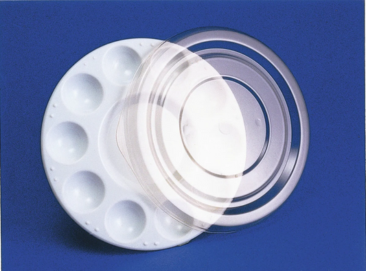 Jack Richeson 10 Well Round Palette With Lid