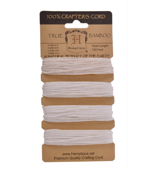 Hemptique Multi Weight Natural Hemp Cord Card