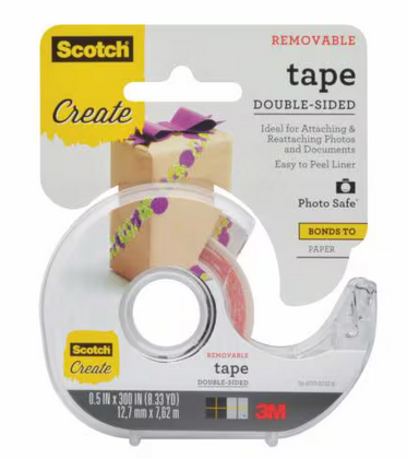 3M Double Sided Removable Scotch Tape