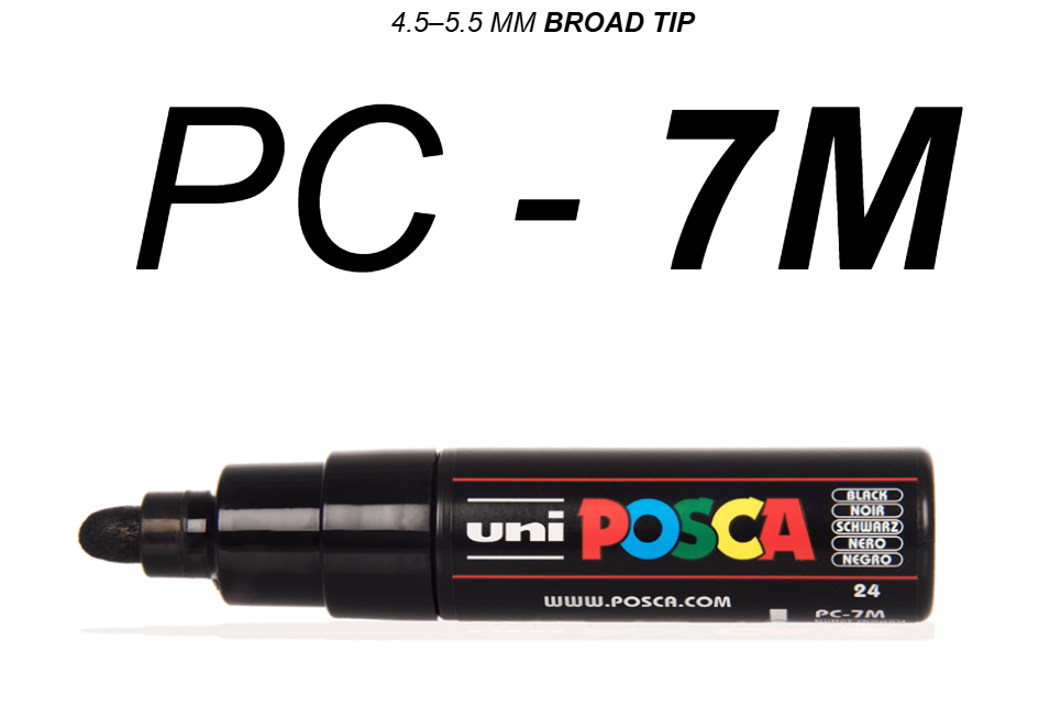 Posca PC-7M Broad Tip Markers