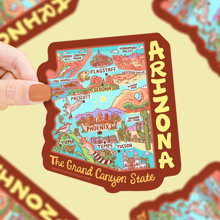 Turtle's Soup Local Arizona Stickers