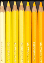 Caran D'Ache Supracolor Aquarelle Yellow Colored Pencils