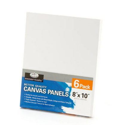 Royal Langnickel 6 Pack Value Canvas Panels