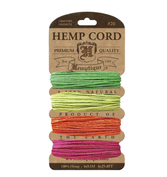 Hemptique 1mm Hemp Cord Cards