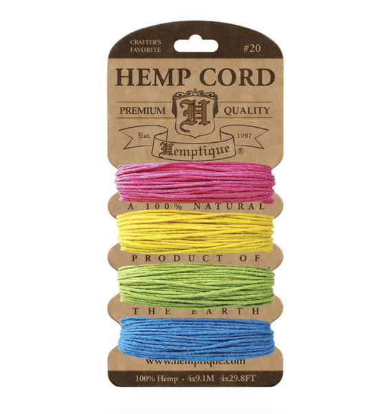Hemptique 1mm Hemp Cord Cards