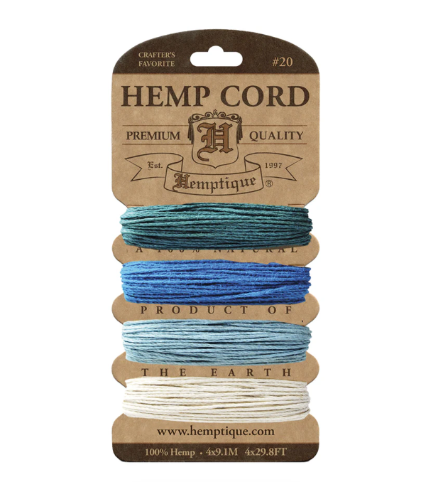 Hemptique 1mm Hemp Cord Cards